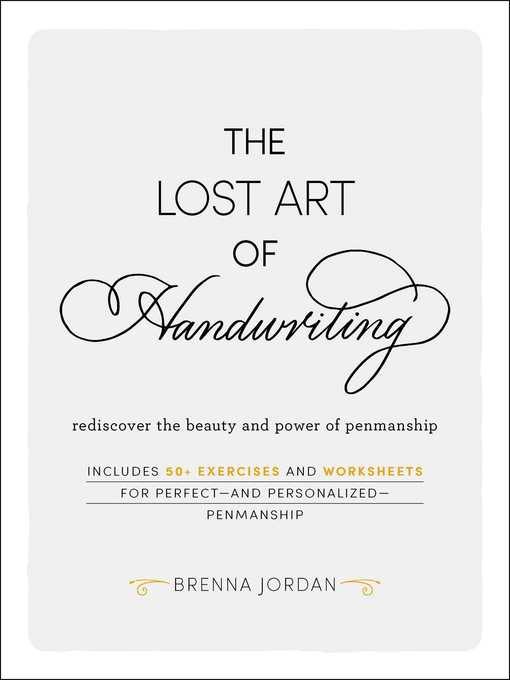 Title details for The Lost Art of Handwriting by Brenna Jordan - Available